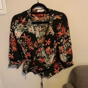 Fun tie Mango crop top